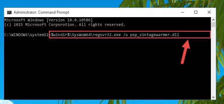 Creating a clean registry for the Psp_vintagewarmer.dll library (for 64 Bit)