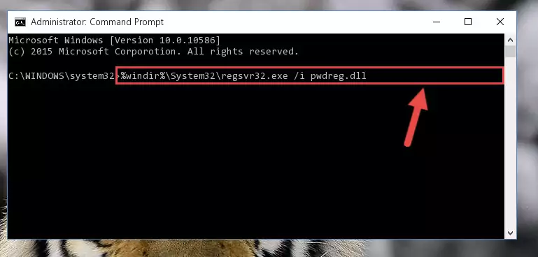 Deleting the Pwdreg.dll library's problematic registry in the Windows Registry Editor