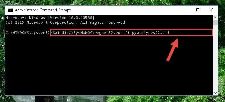 Deleting the damaged registry of the Pywintypes22.dll