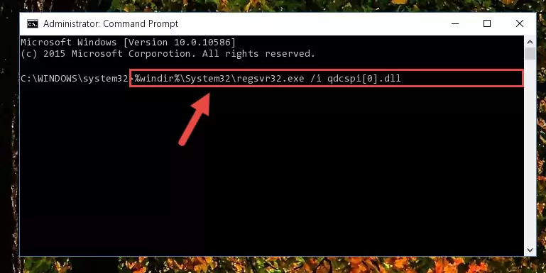 Cleaning the problematic registry of the Qdcspi[0].dll library from the Windows Registry Editor