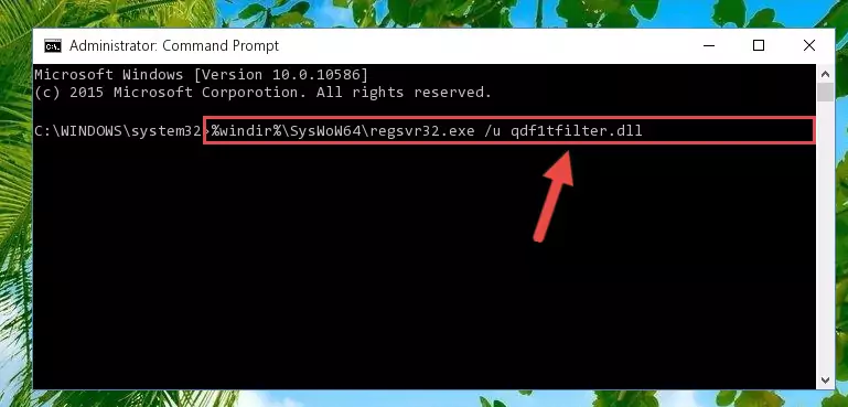 Creating a clean and good registry for the Qdf1tfilter.dll file (64 Bit için)