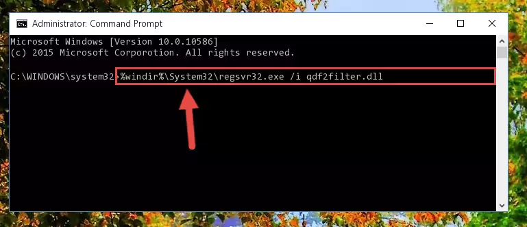 Creating a clean and good registry for the Qdf2filter.dll file (64 Bit için)