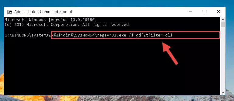 Uninstalling the Qdf2tfilter.dll file's broken registry from the Registry Editor (for 64 Bit)