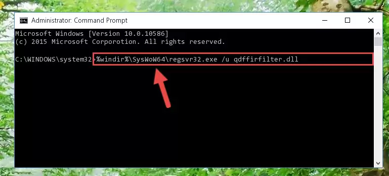 Creating a clean registry for the Qdffirfilter.dll file (for 64 Bit)