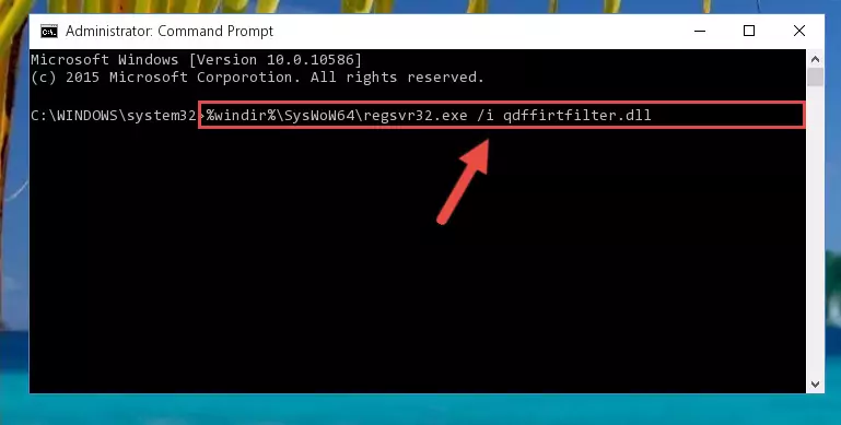 Uninstalling the broken registry of the Qdffirtfilter.dll file from the Windows Registry Editor (for 64 Bit)