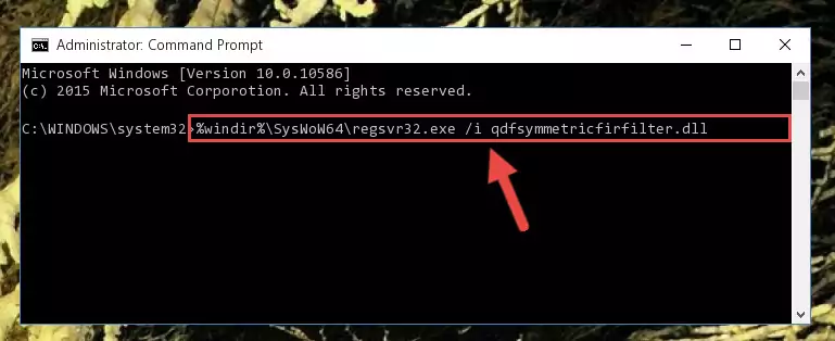 Uninstalling the damaged Qdfsymmetricfirfilter.dll file's registry from the system (for 64 Bit)