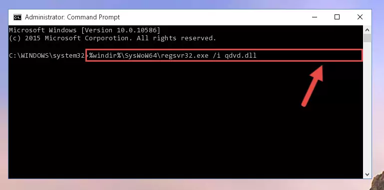 Uninstalling the broken registry of the Qdvd.dll file from the Windows Registry Editor (for 64 Bit)