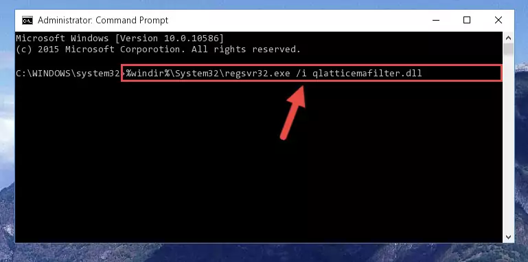 Creating a clean registry for the Qlatticemafilter.dll file (for 64 Bit)