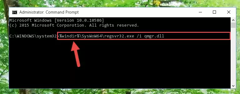 Uninstalling the Qmgr.dll file's broken registry from the Registry Editor (for 64 Bit)