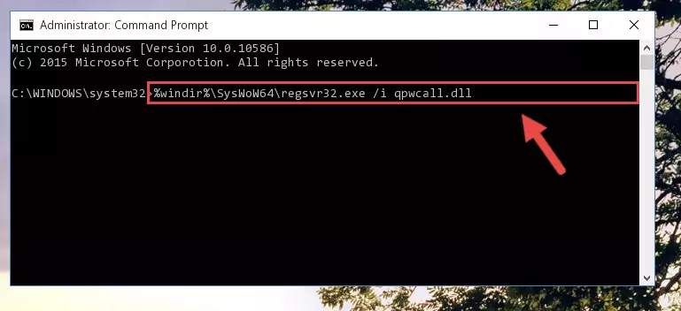 Uninstalling the broken registry of the Qpwcall.dll file from the Windows Registry Editor (for 64 Bit)