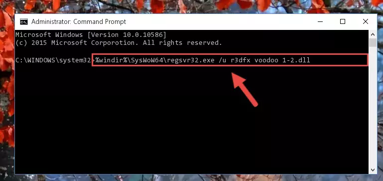 Creating a new registry for the R3dfx voodoo 1-2.dll library