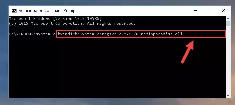 Creating a new registry for the Radioparadise.dll file in the Windows Registry Editor