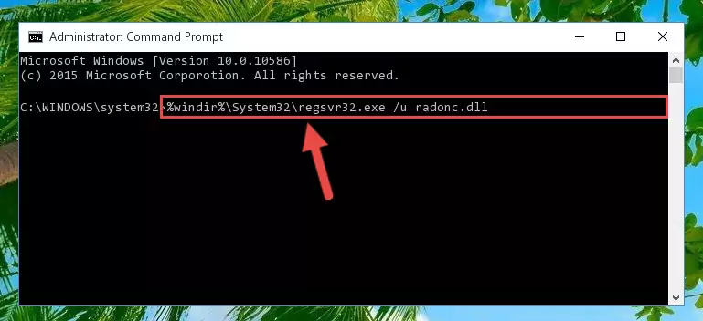 Extracting the Radonc.dll file