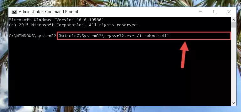 Uninstalling the Rahook.dll file from the system registry
