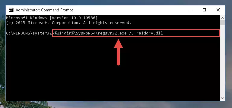 Creating a clean registry for the Raiddrv.dll file (for 64 Bit)