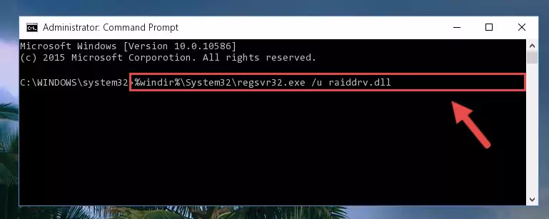 Creating a new registry for the Raiddrv.dll file