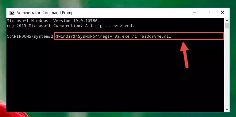 Uninstalling the broken registry of the Raiddrvme.dll file from the Windows Registry Editor (for 64 Bit)
