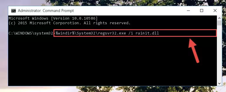 Creating a clean and good registry for the Rainit.dll file (64 Bit için)