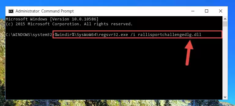 Uninstalling the broken registry of the Rallisportchallengedlg.dll file from the Windows Registry Editor (for 64 Bit)