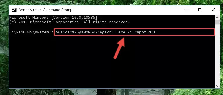 Uninstalling the Rappt.dll library's problematic registry from Regedit (for 64 Bit)