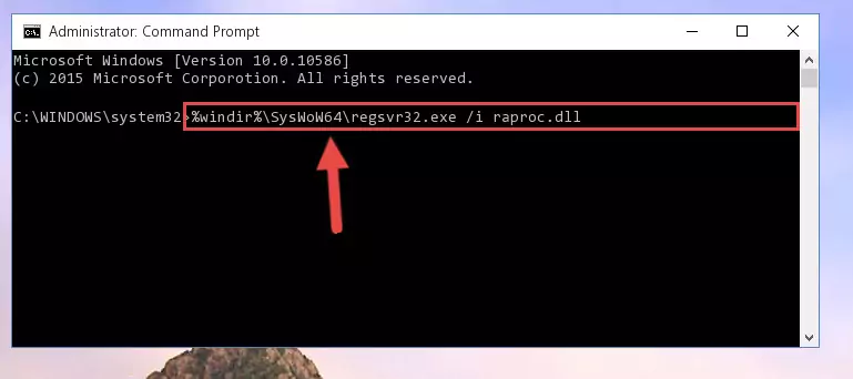 Uninstalling the Raproc.dll library's problematic registry from Regedit (for 64 Bit)