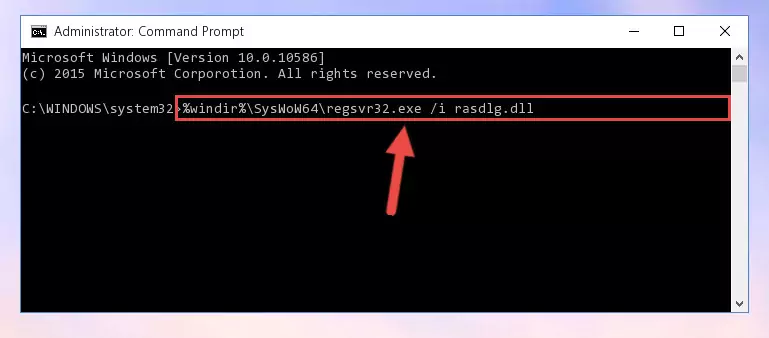 Uninstalling the broken registry of the Rasdlg.dll file from the Windows Registry Editor (for 64 Bit)