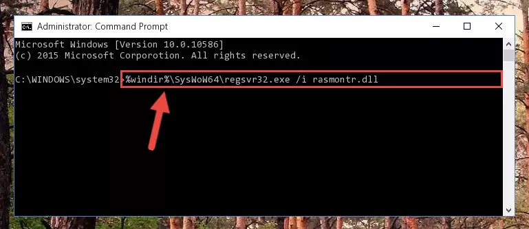 Cleaning the problematic registry of the Rasmontr.dll file from the Windows Registry Editor