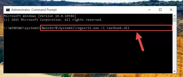 Deleting the Rasthunk.dll file's problematic registry in the Windows Registry Editor