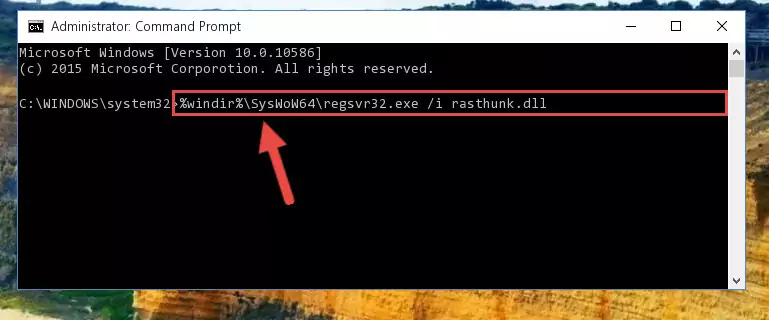 Uninstalling the Rasthunk.dll file's broken registry from the Registry Editor (for 64 Bit)