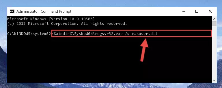 Making a clean registry for the Rasuser.dll file in Regedit (Windows Registry Editor)