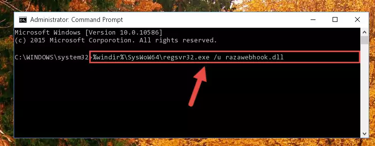 Creating a clean and good registry for the Razawebhook.dll file (64 Bit için)