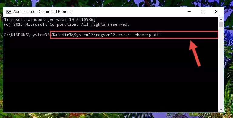 Deleting the Rbcpeng.dll file's problematic registry in the Windows Registry Editor