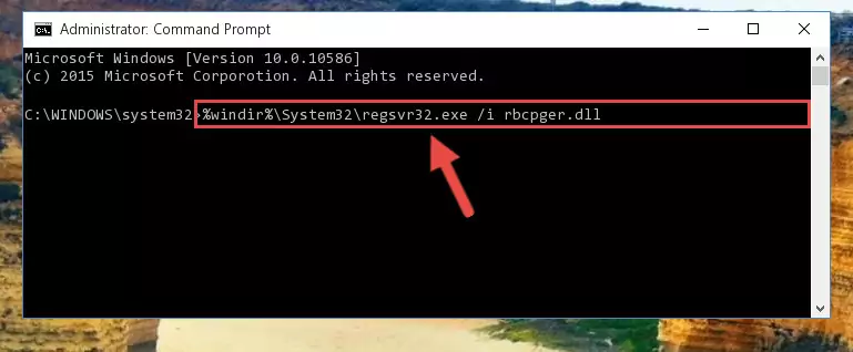 Deleting the damaged registry of the Rbcpger.dll