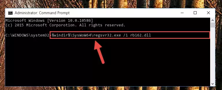Uninstalling the Rbi62.dll file's broken registry from the Registry Editor (for 64 Bit)