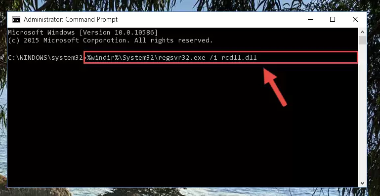 Deleting the Rcdll.dll file's problematic registry in the Windows Registry Editor