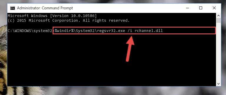 Cleaning the problematic registry of the Rchannel.dll library from the Windows Registry Editor