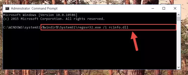 Creating a clean registry for the Rcinfo.dll file (for 64 Bit)