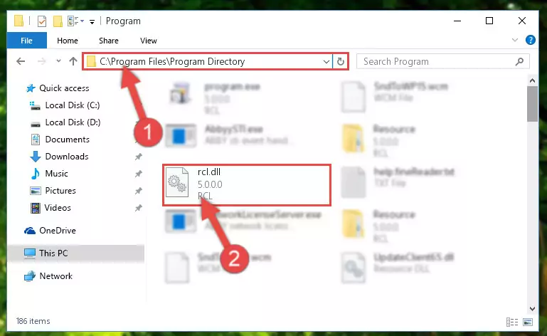 Uninstalling the broken registry of the Rcl.dll library from the Windows Registry Editor (for 64 Bit)