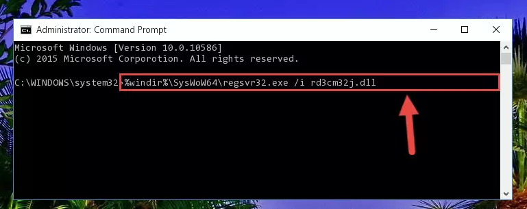 Deleting the Rd3cm32j.dll file's problematic registry in the Windows Registry Editor