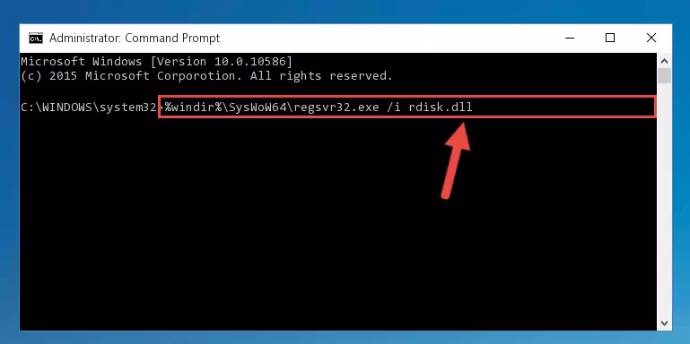Cleaning the problematic registry of the Rdisk.dll file from the Windows Registry Editor