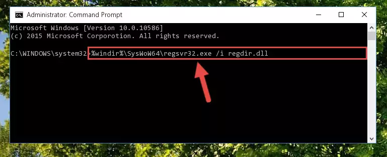 Uninstalling the Regdir.dll library's broken registry from the Registry Editor (for 64 Bit)