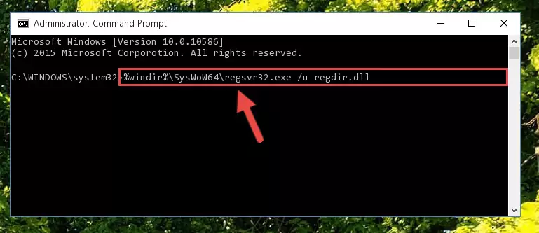 Creating a clean registry for the Regdir.dll library (for 64 Bit)