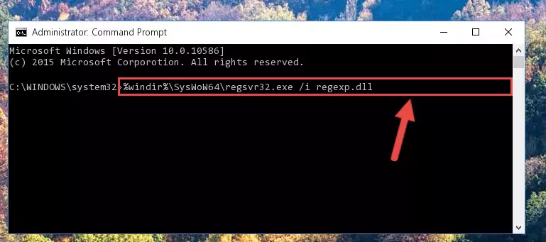 Uninstalling the broken registry of the Regexp.dll file from the Windows Registry Editor (for 64 Bit)