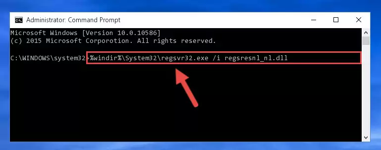 Uninstalling the Regsresnl_nl.dll file from the system registry