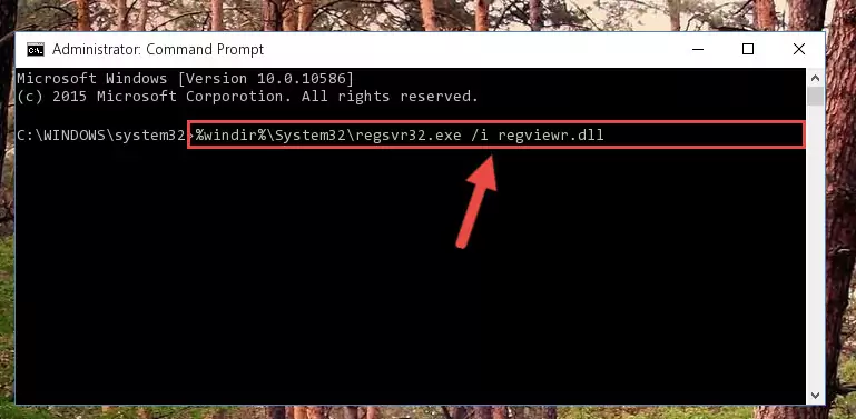 Reregistering the Regviewr.dll file in the system (for 64 Bit)