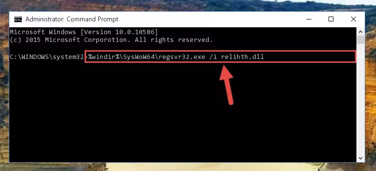 Uninstalling the Relihth.dll library's problematic registry from Regedit (for 64 Bit)