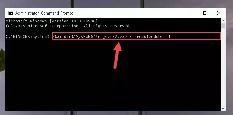 Uninstalling the Remotecddb.dll library's broken registry from the Registry Editor (for 64 Bit)
