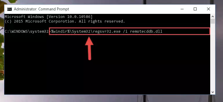 Cleaning the problematic registry of the Remotecddb.dll library from the Windows Registry Editor
