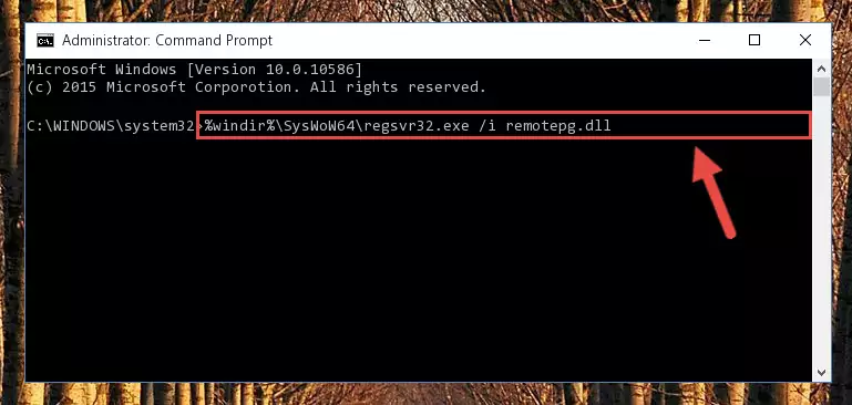 Uninstalling the broken registry of the Remotepg.dll library from the Windows Registry Editor (for 64 Bit)