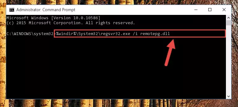 Cleaning the problematic registry of the Remotepg.dll library from the Windows Registry Editor